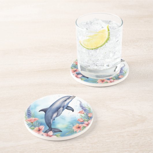 Meerestiere Getränkeuntersetzer (Seite)