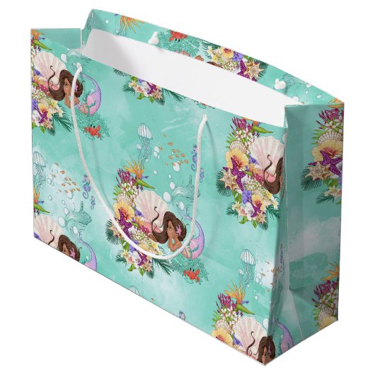 Meerestiere Große Geschenktüte (Rückseite Schrägansicht)