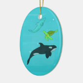 Meerestiere Keramikornament (Links)