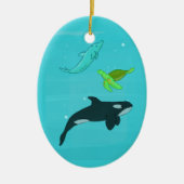 Meerestiere Keramikornament (Vorne)