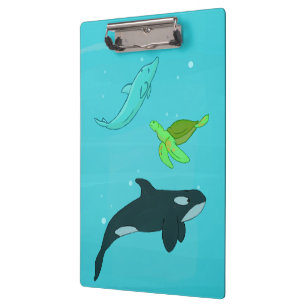 Meerestiere Klemmbrett