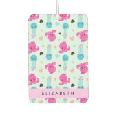 Meerestiere, Kraken, Quallen, Herz, Ihr Name Autolufterfrischer (Vorderseite)