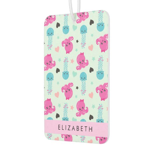 Meerestiere, Kraken, Quallen, Herz, Ihr Name Autolufterfrischer (Links)