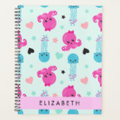 Meerestiere, Kraken, Quallen, Herz, Ihr Name Planer (Vorderseite)