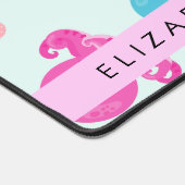 Meerestiere, Kraken, Quallen, Herz, Ihr Name Schreibtischunterlage (Ecke)