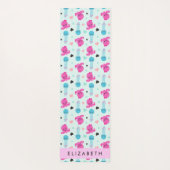 Meerestiere, Kraken, Quallen, Herz, Ihr Name Yogamatte (Rückseite)