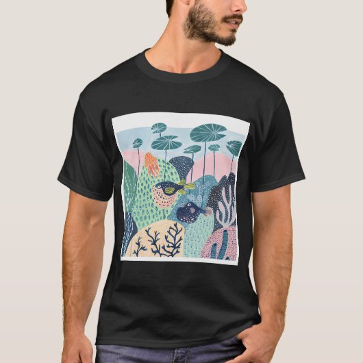 Meerestiere Kugelfisch T-Shirt (Vorderseite)