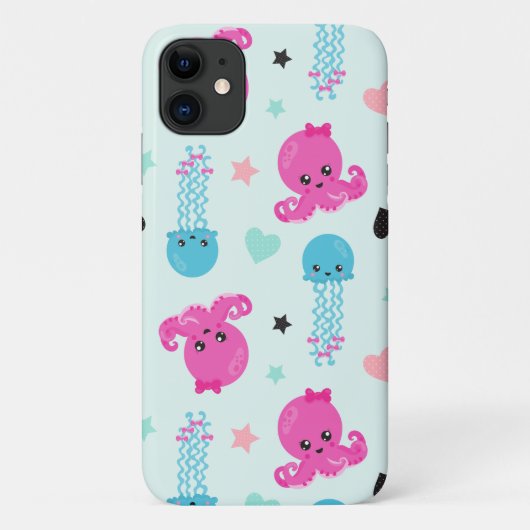 Meerestiere, Meeresleben, Oktopus, Quallen, Herzen Case-Mate iPhone Hülle (Rückseite)