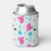 Meerestiere, Meeresleben, Oktopus, Quallen, Herzen Dosenkühler (Kanne Vorderseite)