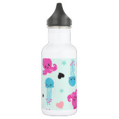 Meerestiere, Meeresleben, Oktopus, Quallen, Herzen Edelstahlflasche (Links)