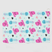 Meerestiere, Meeresleben, Oktopus, Quallen, Herzen Golfhandtuch (Horizontal)