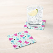 Meerestiere, Meeresleben, Oktopus, Quallen, Herzen Rechteckiger Pappuntersetzer (Vor Ort)