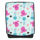 Meerestiere, Meeresleben, Oktopus, Quallen, Herzen Rucksack (Vorderseite)