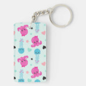 Meerestiere, Meeresleben, Oktopus, Quallen, Herzen Schlüsselanhänger (Rückseite)