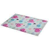 Meerestiere, Meeresleben, Oktopus, Quallen, Herzen Schneidebrett (Ecke)