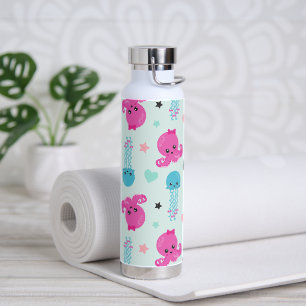 Meerestiere, Meeresleben, Oktopus, Quallen, Herzen Trinkflasche