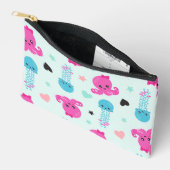 Meerestiere, Meeresleben, Oktopus, Quallen, Herzen Zubehörtasche (Offen)