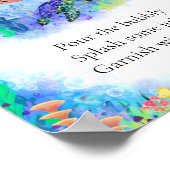 Meerestiere Momosa Bar Drink Zeichen Poster (Ecke)