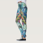 Meerestiere Nahtloses Muster Leggings (Links)