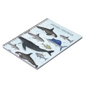 Meerestiere Niedliches Whimsisches Meer Notizblock (Linke Seite)