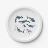 Meerestiere Pappteller (Vorderseite)