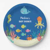 Meerestiere Pappteller (Vorderseite)