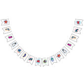 Meerestiere Party Deko Wimpelkette (Alle)