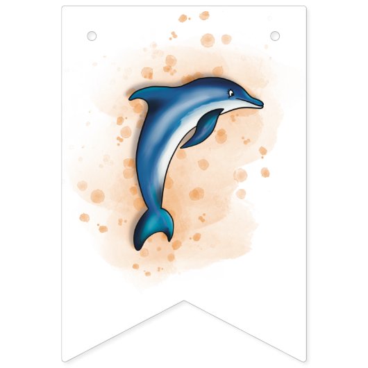 Meerestiere Party Deko Wimpelkette (Zweite Fahne)