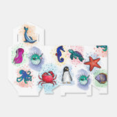 Meerestiere Party Geschenkschachtel (Ungefaltet)