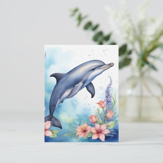 Meerestiere Postkarte (Stehend Vorderseite)