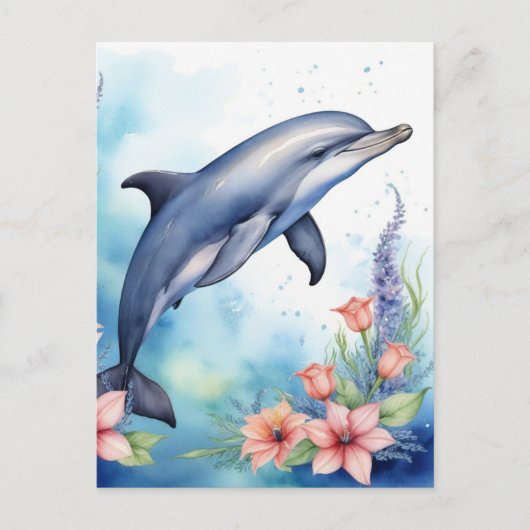 Meerestiere Postkarte (Vorderseite)