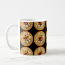 Meerestiere - Quallen, schwarzer Hintergrund Kaffeetasse