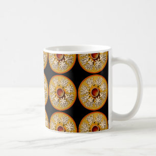 Meerestiere - Quallen, schwarzer Hintergrund Kaffeetasse