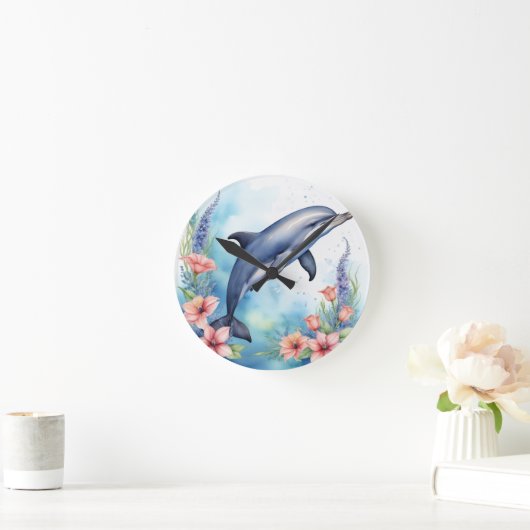 Meerestiere Runde Wanduhr (Zuhause)