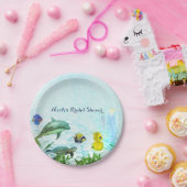 Meerestiere Strandfarbe Elegantes Party Pappteller (Party)