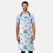 Meerestiere und Schiffe Schürze (Getragen)