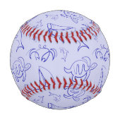 Meerestiere und Segelboote mit einer einzigen zeic Baseball (Rückseite)
