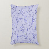 Meerestiere und Segelboote mit einer einzigen zeic Dekokissen (Vorderseite(Vertikal))