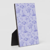 Meerestiere und Segelboote mit einer einzigen zeic Fotoplatte (Seite)