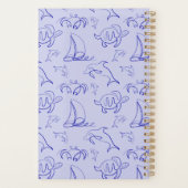 Meerestiere und Segelboote mit einer einzigen zeic Planer (Rückseite)