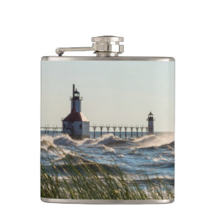 Meerestiere und St-Joseph-Flasche Flachmann