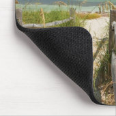 Meerestiere (Uniola paniculata), die am Strand ang Mousepad (Ecke)