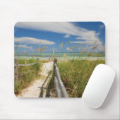 Meerestiere (Uniola paniculata), die am Strand ang Mousepad (Mit Mouse)