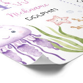 Meerestiere unter dem Meer Geburtstagskarte Poster (Ecke)