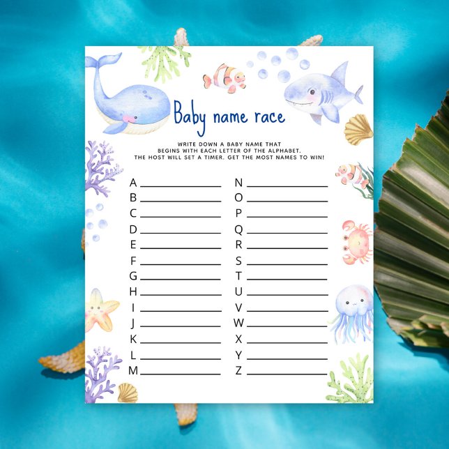 Meerestiere unter dem Namen des Babys (Von Creator hochgeladen)