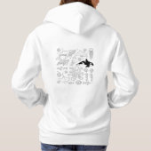 Meerestiere Vintag gehobene Schweiß | Meeresleben Hoodie (Rückseite)