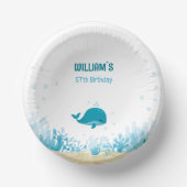 Meerestiere, Wale, Unter dem Party des Meeres Pappteller (Vorderseite)