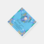 Meerestiere Wild Ein Geburtstag Napkins Serviette (Ecke)