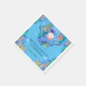 Meerestiere Wild Ein Geburtstag Napkins Serviette (Ecke)