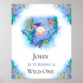 Meerestiere zum Geburtstag Poster (Vorne)